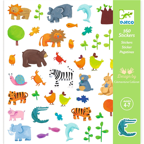Stickers/gommettes métallisés - Animaux | Djeco Stickers/gommettes métallisés - Animaux | Djeco